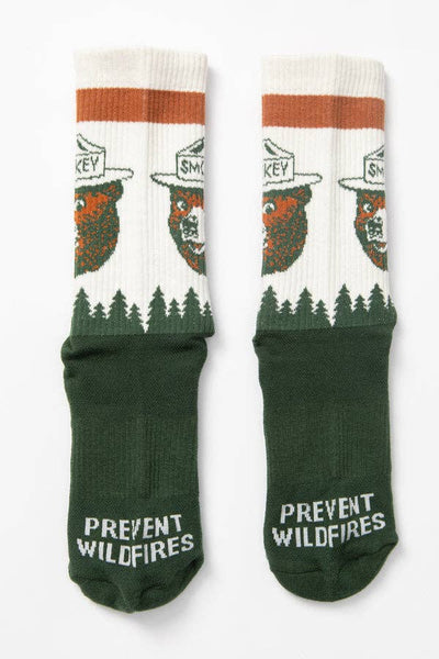 Prevent Wildfires Sock: Spruce / L/XL
