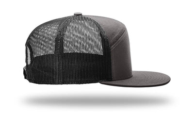 Richardson 168 7-Panel Trucker Hat: Black