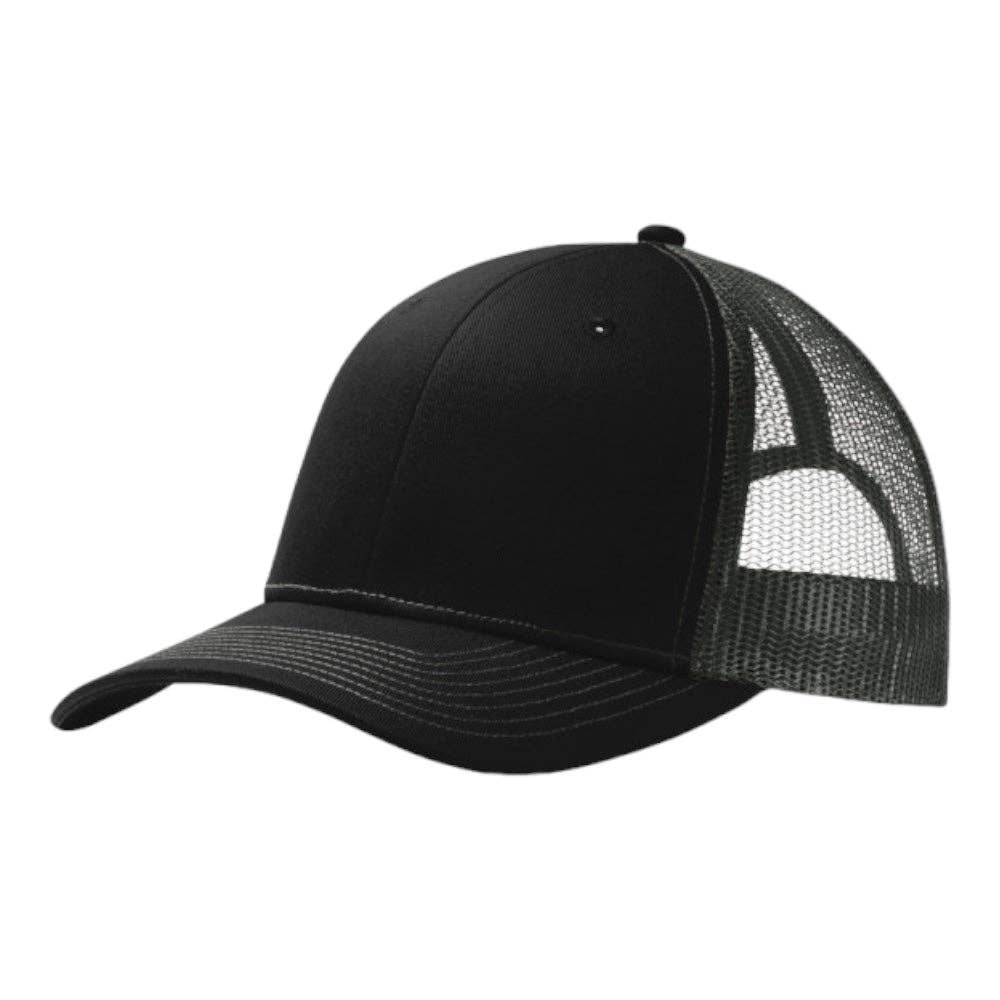 Port Authority® C402 Snapback Trucker Cap: Purple/White
