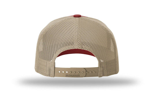 Richardson 112FP - 5-Panel Premium Trucker Snapback Hat: Black/White