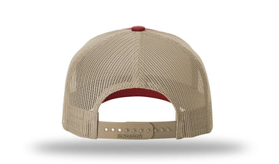 Richardson 112FP - 5-Panel Premium Trucker Snapback Hat: Army Olive/Tan