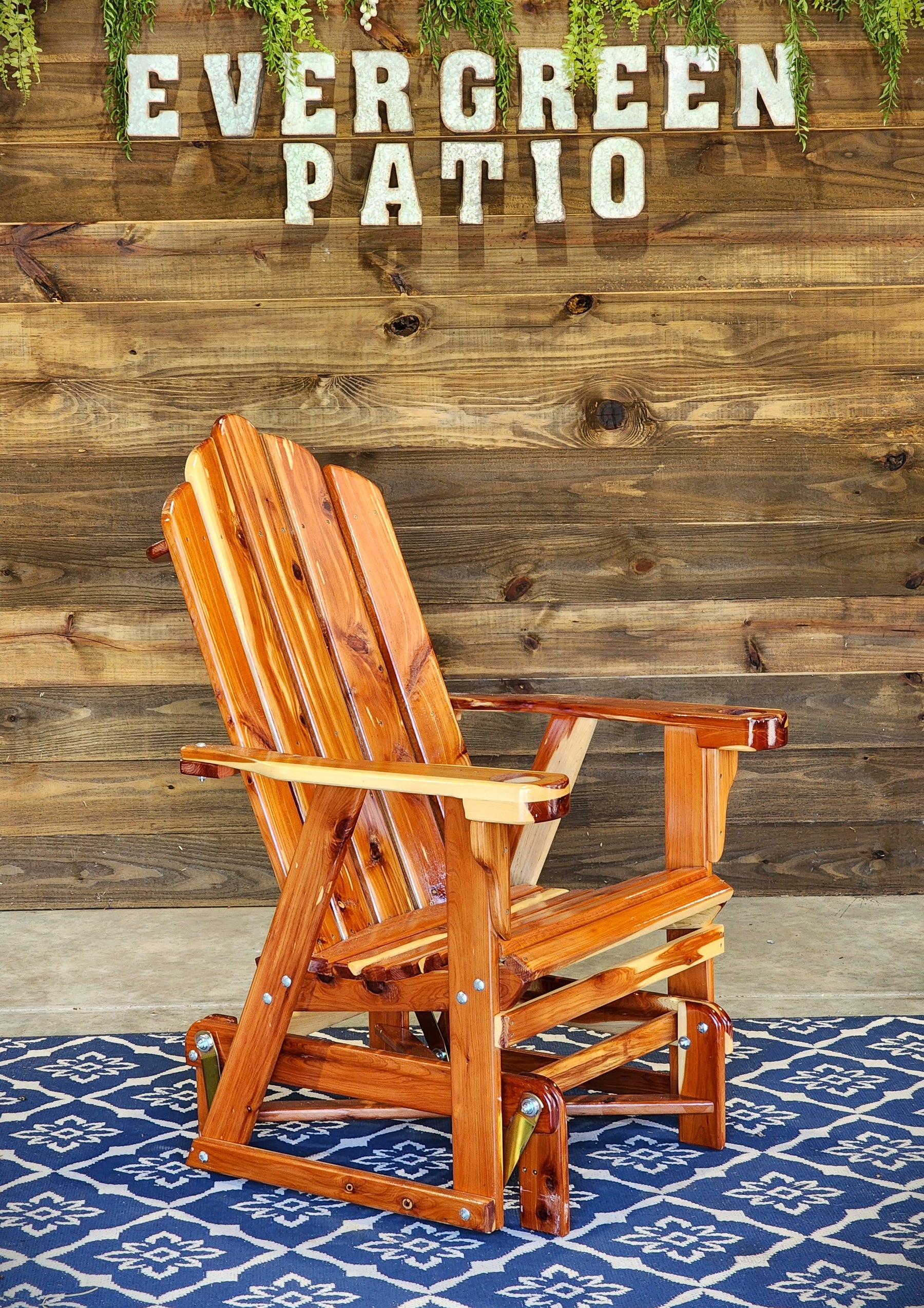 Cedar Glider Evergreen Patio
