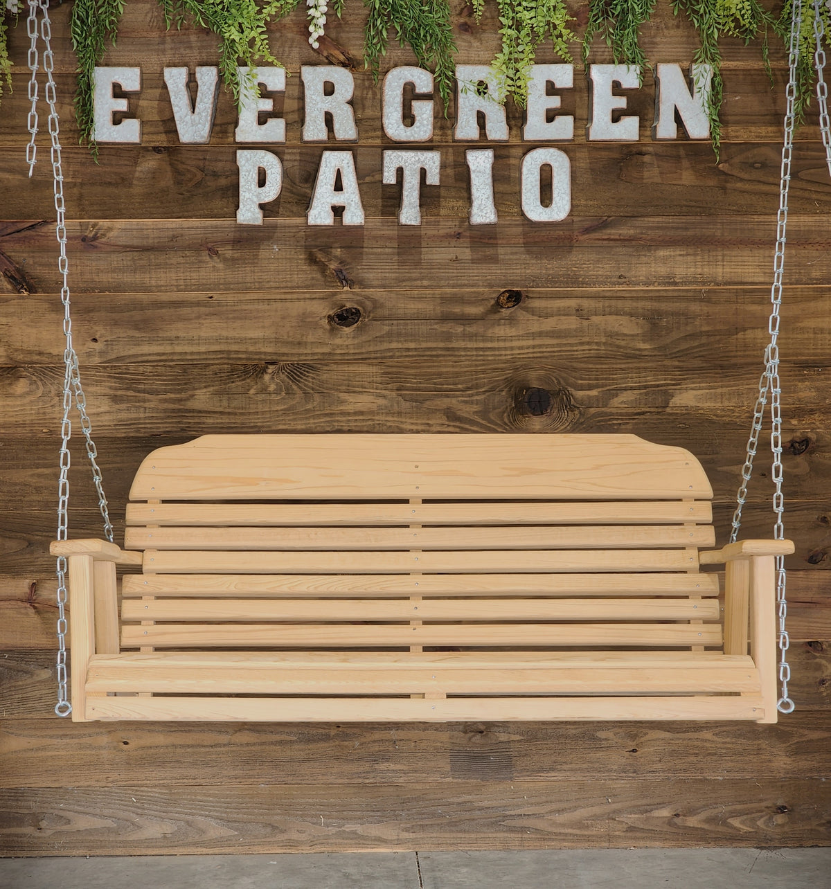 Homestead Amish 4ft Low Back Cypress Swing