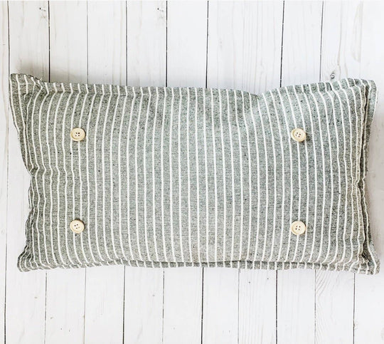 Charcoal/Cream Stripes:  Pillow ONLY (with insert)