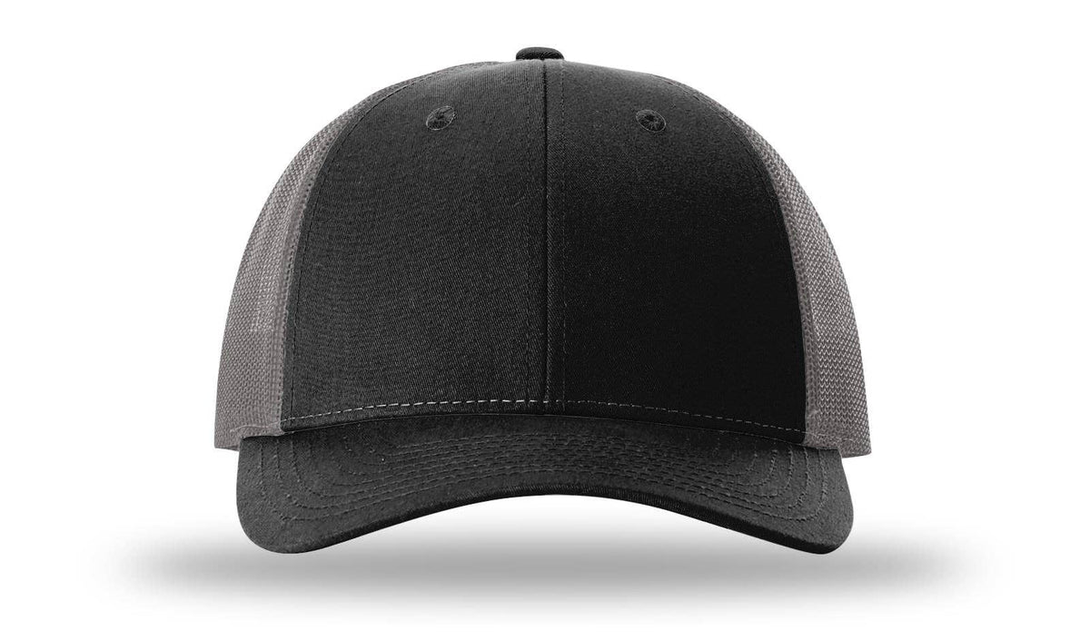 Richardson 115 Low Pro Trucker Cap: Cream/Loden/Dark Orange / MD-LG