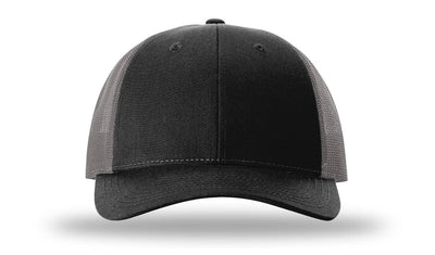 Richardson 115 Low Pro Trucker Cap: Cream/Loden/Dark Orange / MD-LG