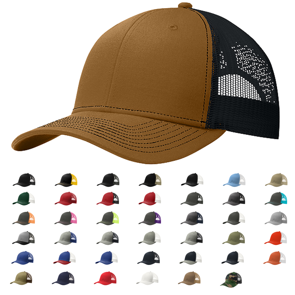 Port Authority® C402 Snapback Trucker Cap: Purple/White