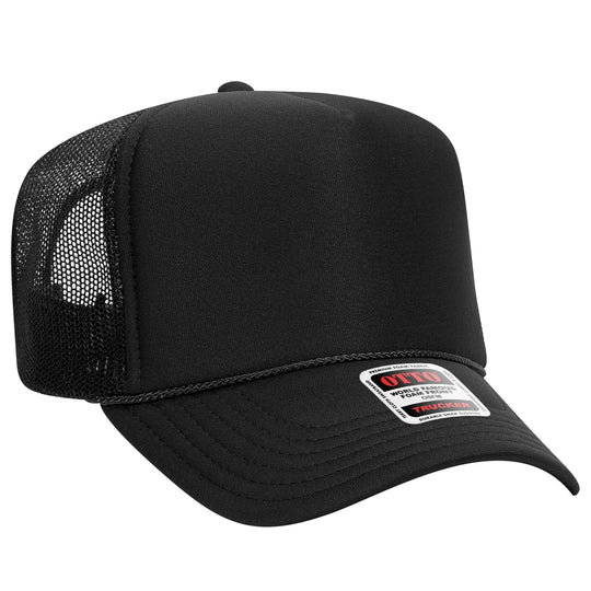 Otto 5-Panel High Crown Foam Trucker Hats, Mesh Back Cap - 39-165: Purple