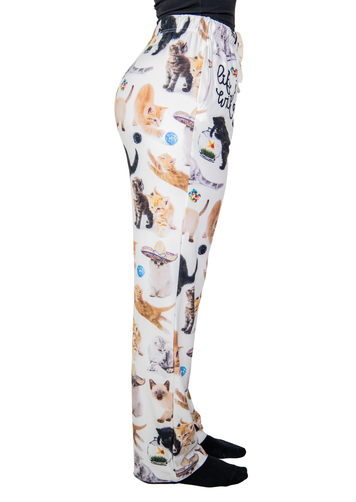 Life Is Better With A Cat  Lounge Pants: SMALL