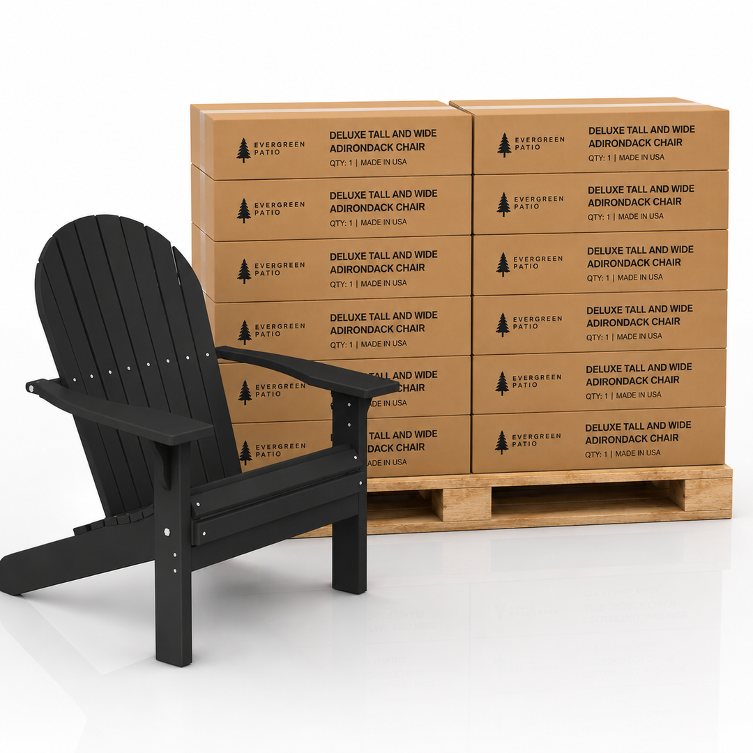Set of 12 Deluxe Tall and Wide Adirondack Chairs