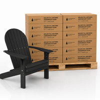 Set of 12 Deluxe Tall and Wide Adirondack Chairs