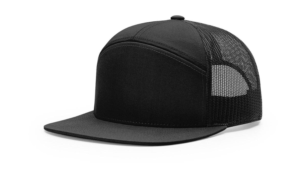 Richardson 168 7-Panel Trucker Hat: Pale Khaki/Loden Green