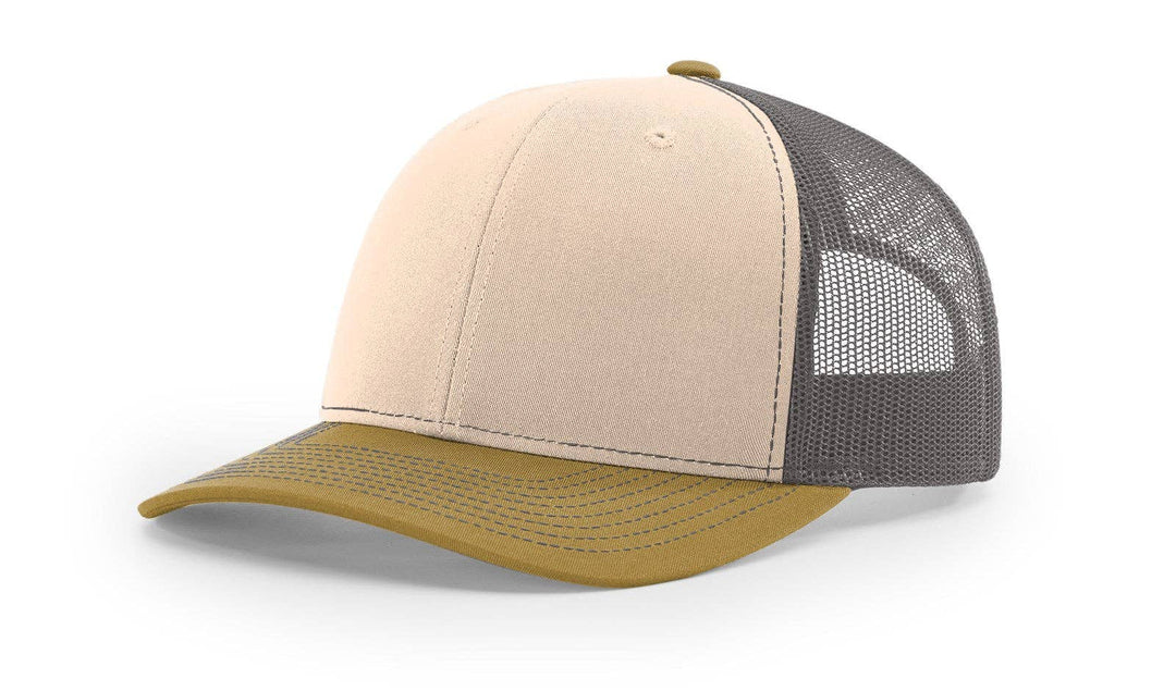 Richardson 112 Trucker Hat - NEW Colors: Mink Beige/Charcoal/Amber Gold