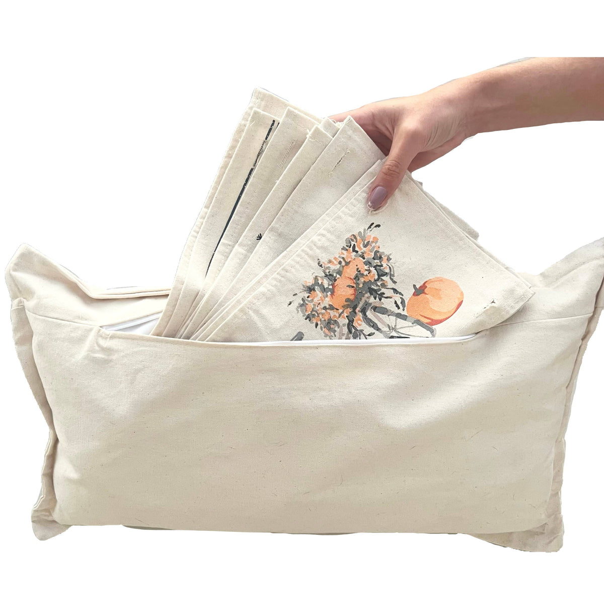 Natural Cream Boho Off White Pillow (insert included)