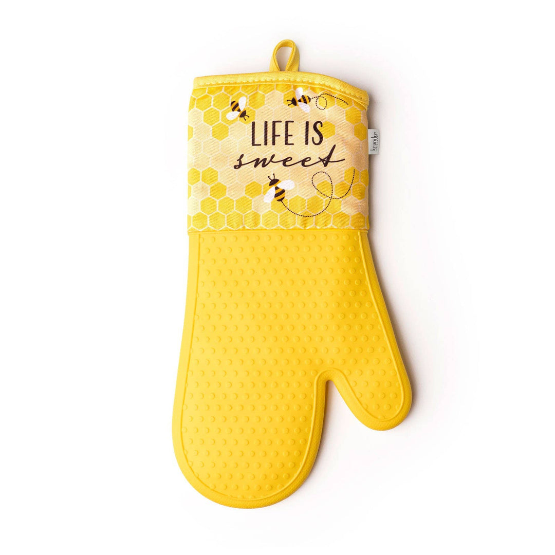 Krumbs Kitchen Homemade Happiness Silicone Oven Mitts Open S: Cook Eat Gather
