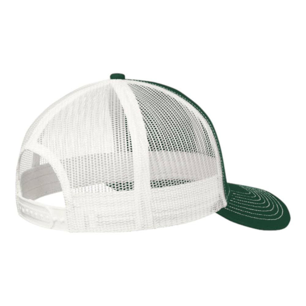 Port Authority® C402 Snapback Trucker Cap: Purple/White