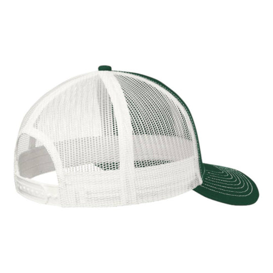 Port Authority® C402 Snapback Trucker Cap: Purple/White