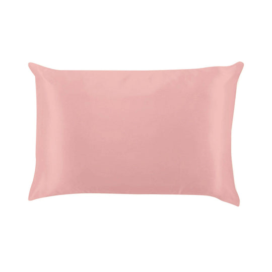 Lemon Lavender Silky Satin Pillowcase Solid OS: Pink