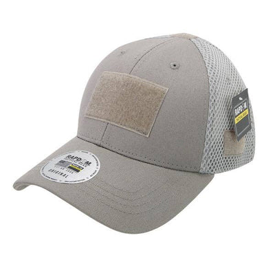 Tactical Operator Hat Air Mesh Baseball Cap Patch Military Army - Rapdom T80: Grey