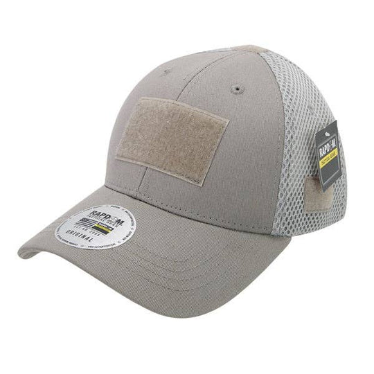 Tactical Operator Hat Air Mesh Baseball Cap Patch Military Army - Rapdom T80: Grey