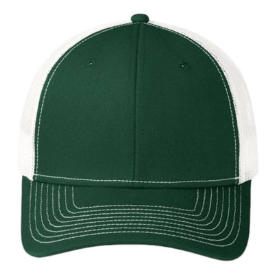 Port Authority® C402 Snapback Trucker Cap: Purple/White