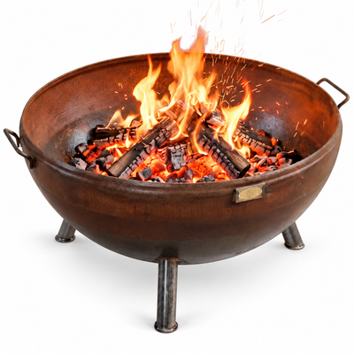 41-inch Pioneer deep hemisphere fire pit by Evergreen Patio