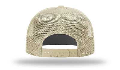 Richardson 168 7-Panel Trucker Hat: Black
