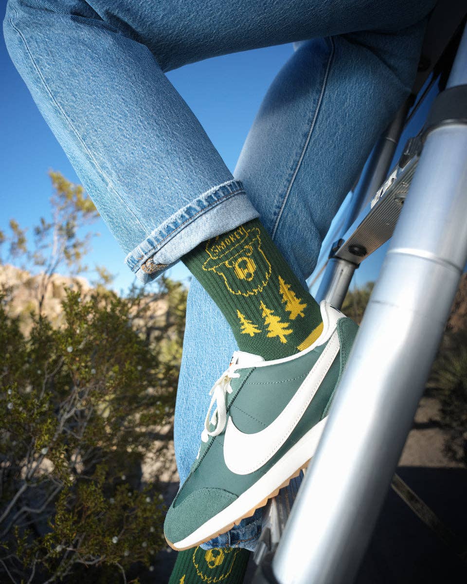 Smokey Emblem Sock: S/M / Pine