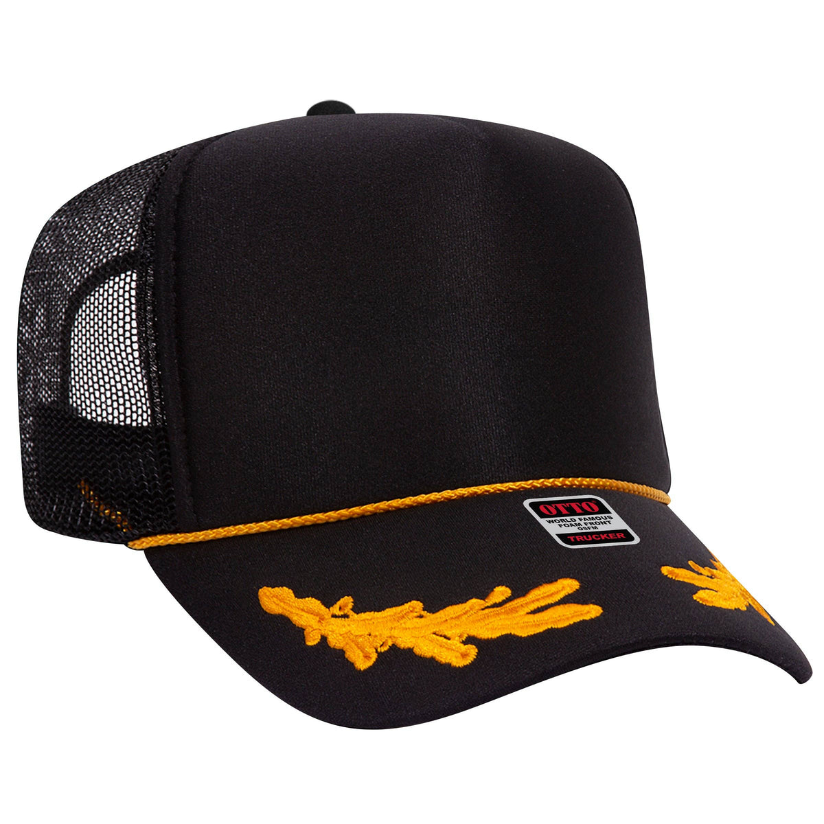 Otto 5-Panel High Crown Foam Trucker Hats, Mesh Back Cap - 39-165: Purple