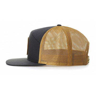 Richardson 168 7-Panel Trucker Hat: Black