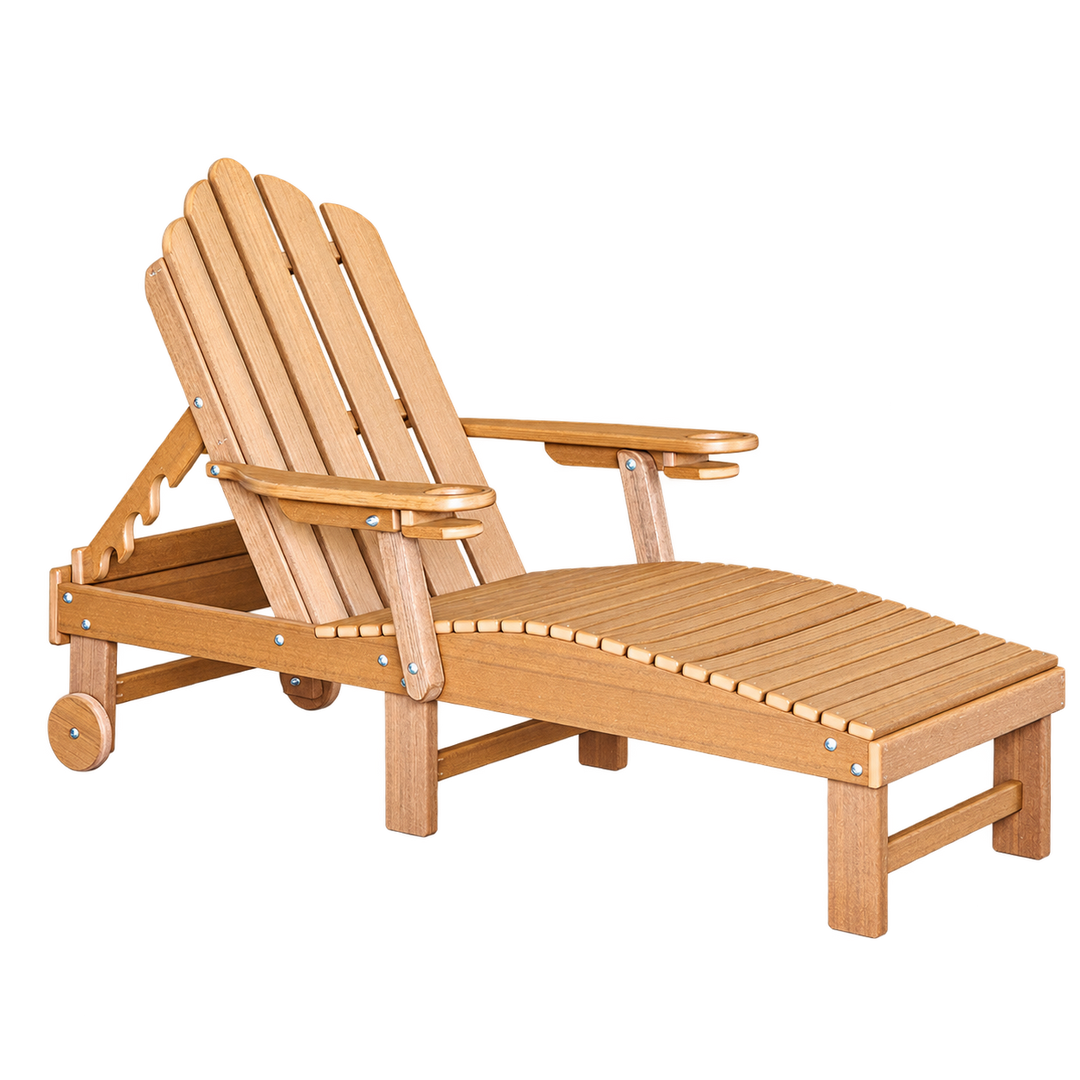 Homestead Amish poly chaise lounge on transparent background