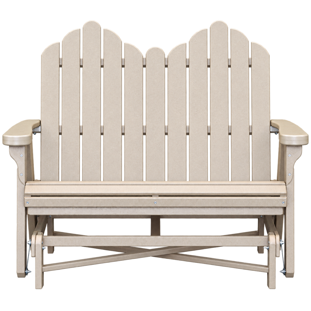 Homestead Amish poly double glider on transparent background
