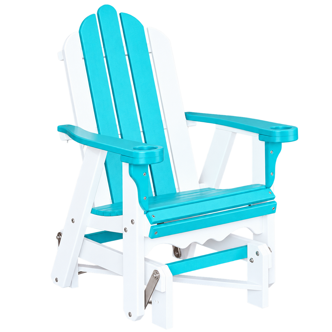 Homestead Amish poly single glider on transparent background