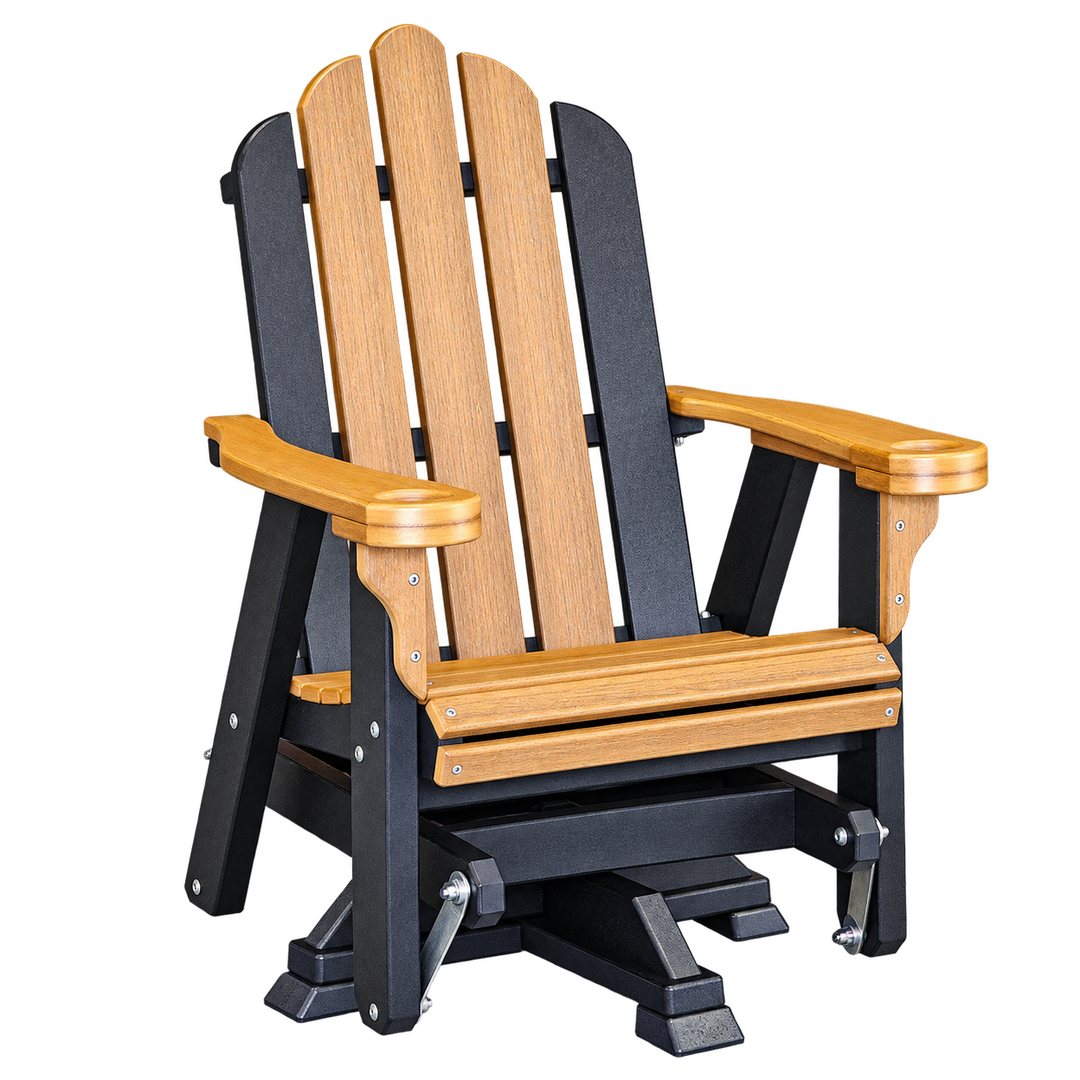 Homestead Amish poly swivel glider on transparent background