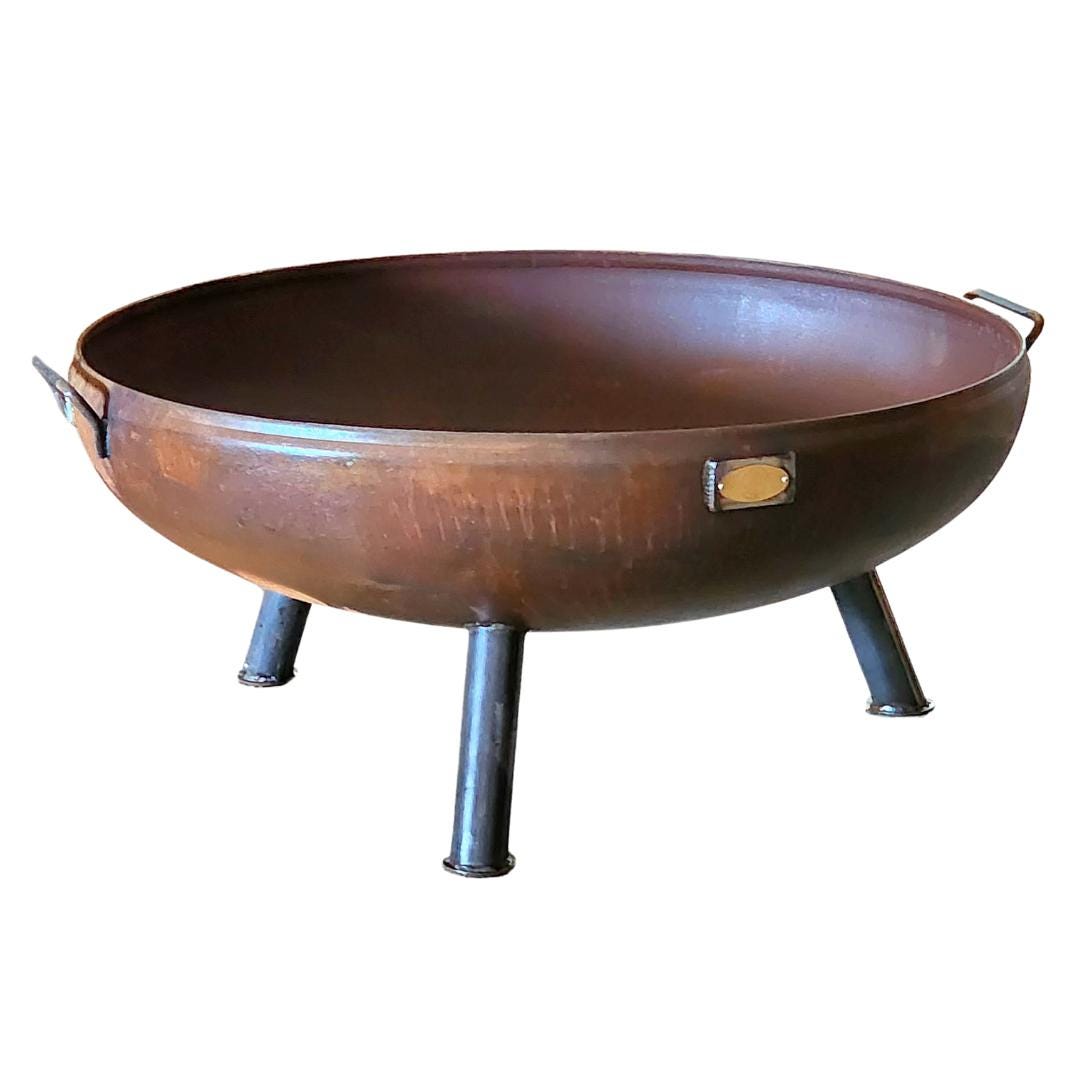 large heavy duty fire pit. steel.