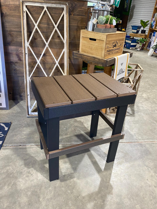 Glider Height Rectangular Side Table