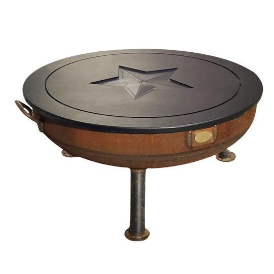32" Fire Pit Solid Poly Top