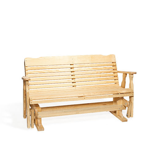 (600) 6' Wooden Horizontal Back Glider