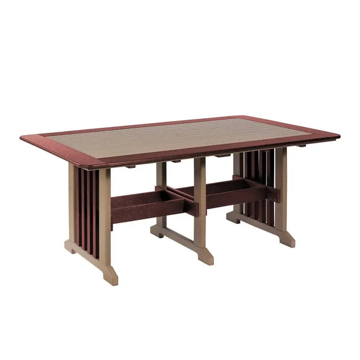 Leisure Lawns 872D 72 inch rectangular dining table