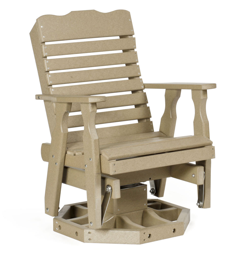 #116 Curve Back Swivel Glider