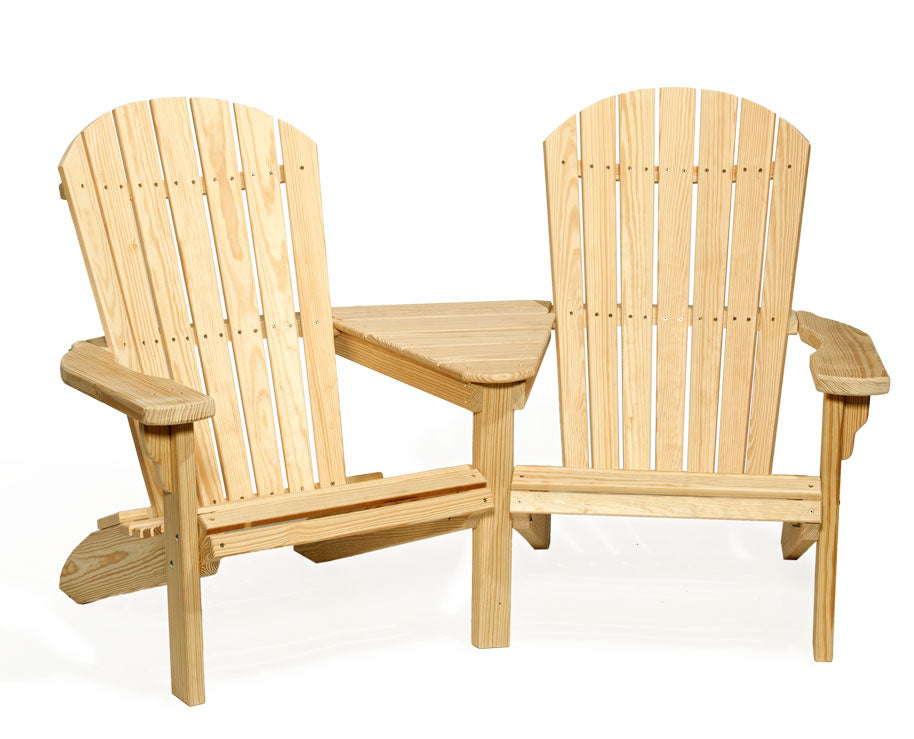 #202 Fanback Settee - Wooden Settees
