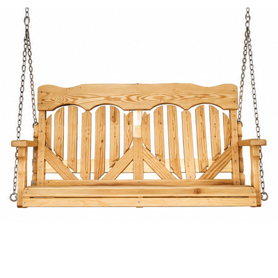 (612) 6' High-Back Heart Porch Swing
