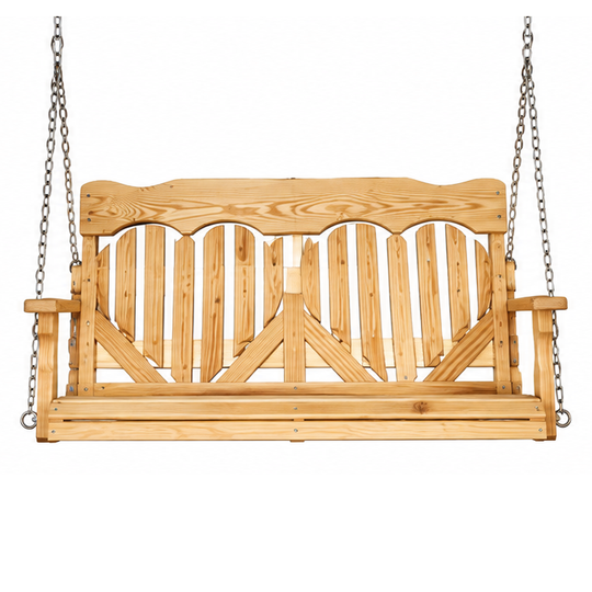 (612) 6' High-Back Heart Porch Swing