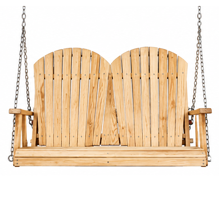 Leisure Lawns 616 6' Curve-Back Porch Swing on white background
