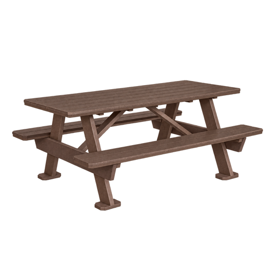 LL876 3' x 6' Picnic Table — Brown main and frame