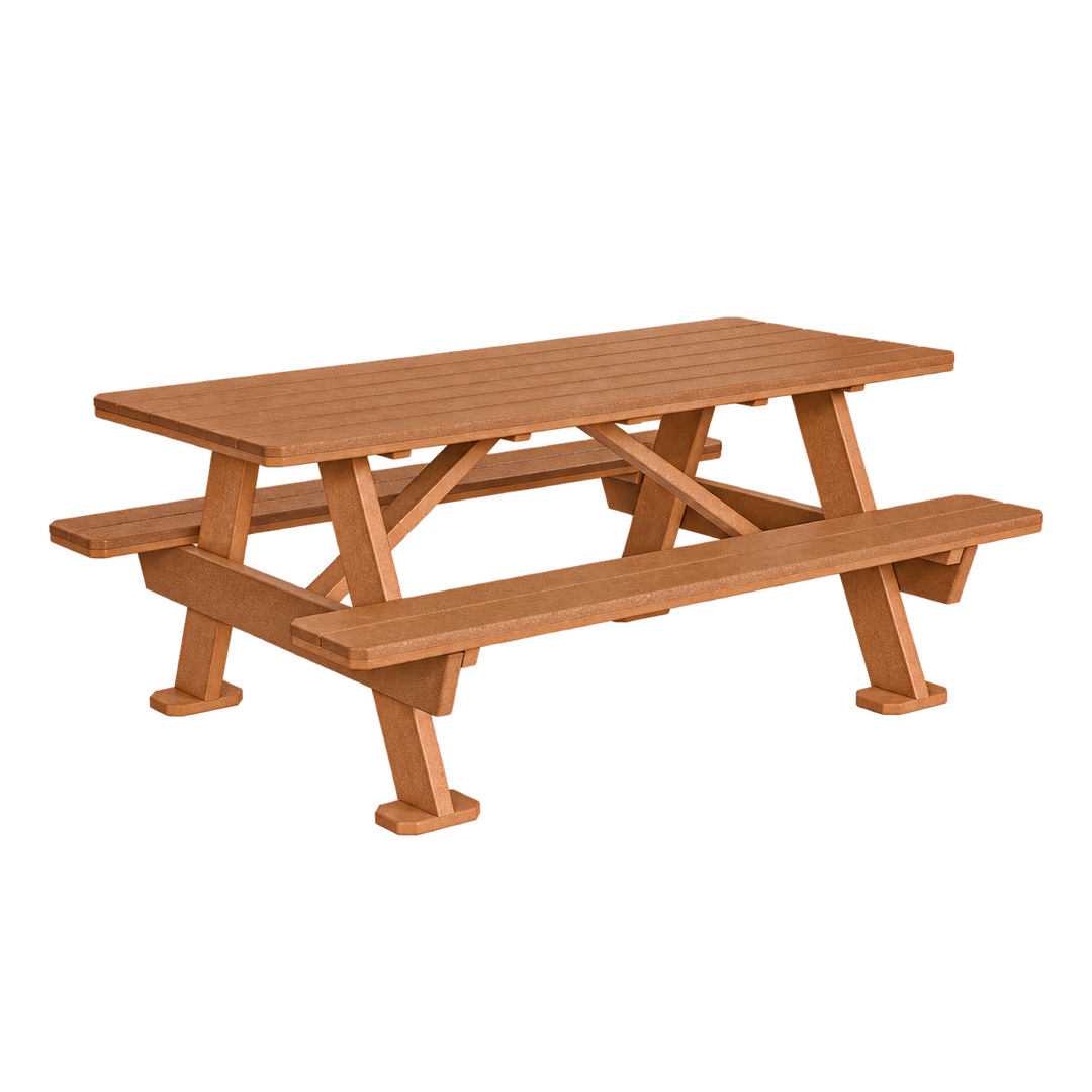 LL876 3' x 6' Picnic Table — Cedar main and frame