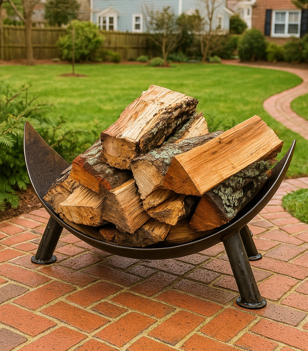 Crescent Fire Wood Holder