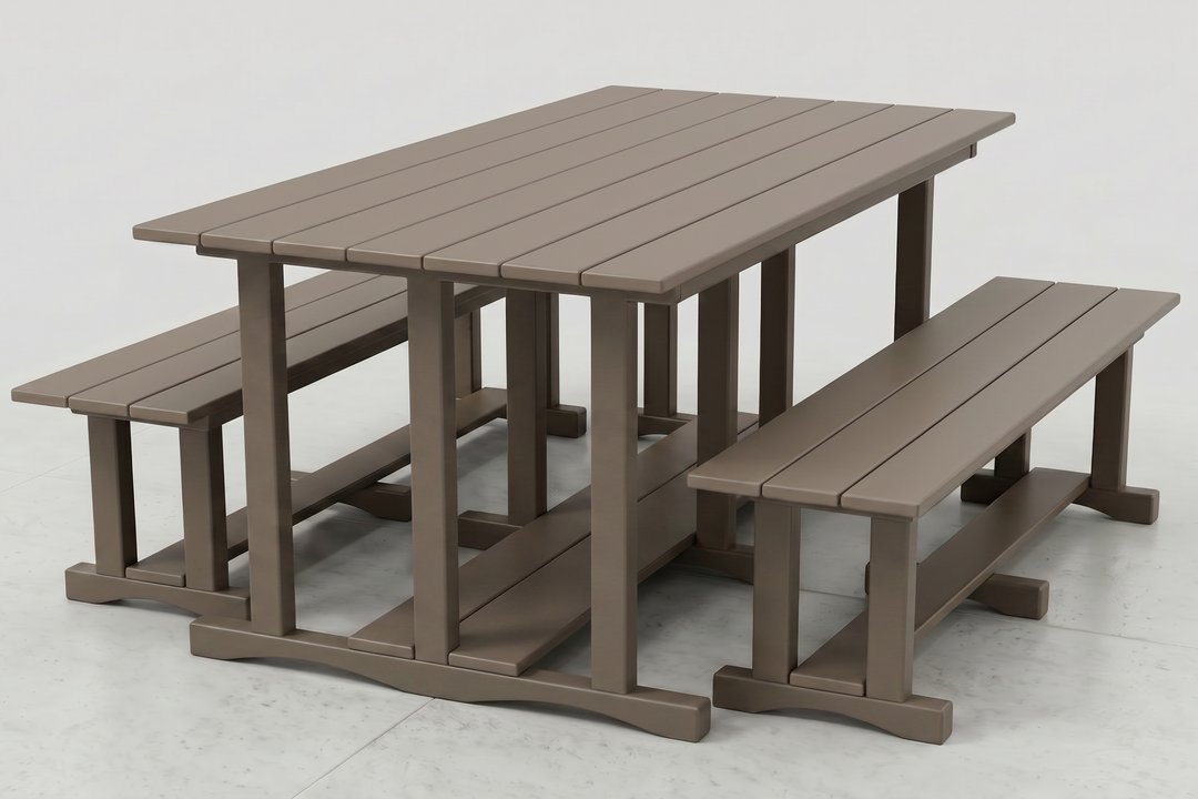 Poly Grove - 3 Piece Picnic Table Set w/ Benches