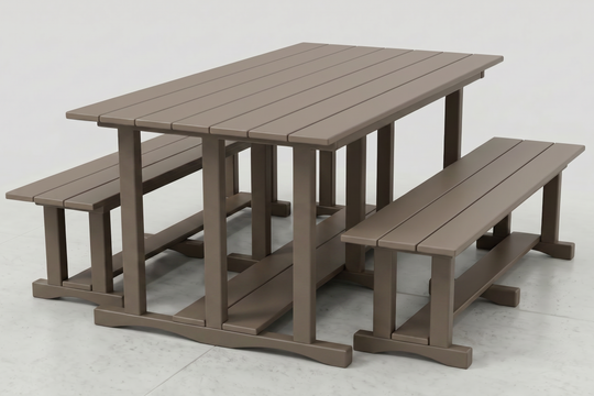 Poly Grove - 3 Piece Picnic Table Set w/ Benches
