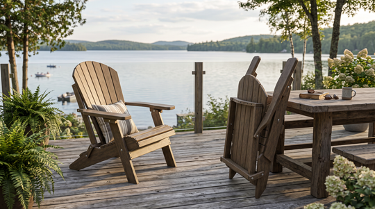 Deluxe Folding Adirondack Chair